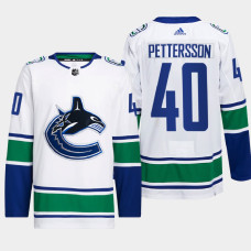 Elias Pettersson #40 Vancouver Canucks White Jersey 2022 Away Primegreen Authentic Pro