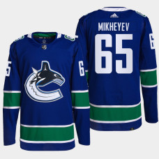 Vancouver Canucks Ilya Mikheyev Blue Home Primegreen Authentic Jersey 2022