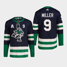 J.T. Miller Reverse Retro 2.0 2022 Vancouver Canucks Navy Jersey Authentic Primegreen #9