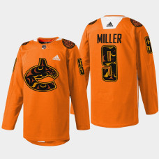 J.T. Miller Vancouver Canucks 2022 First Nations Night Orange #9 Jersey Every Child Matters