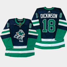 Vancouver Canucks Jason Dickinson Navy PrimeGreen Reverse Retro Jersey 2022-23