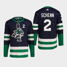 Luke Schenn Reverse Retro 2.0 2022 Vancouver Canucks Navy Jersey Authentic Primegreen #2