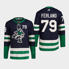 Micheal Ferland Reverse Retro 2.0 2022 Vancouver Canucks Navy Jersey Authentic Primegreen #79