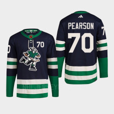 Tanner Pearson Reverse Retro 2.0 2022 Vancouver Canucks Navy Jersey Authentic Primegreen #70