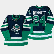 Vancouver Canucks Travis Dermott Navy PrimeGreen Reverse Retro Jersey 2022-23