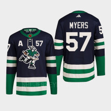 Tyler Myers Reverse Retro 2.0 2022 Vancouver Canucks Navy Jersey Authentic Primegreen #57