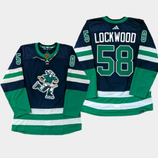 Vancouver Canucks Will Lockwood Navy PrimeGreen Reverse Retro Jersey 2022-23