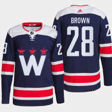 Connor Brown #28 Washington Capitals Navy Jersey 2022 Primegreen Authentic Alternate