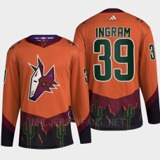 Arizona Coyotes 2022 Reverse Retro 2.0 Connor Ingram Orange Authentic Primegreen Jersey Men's