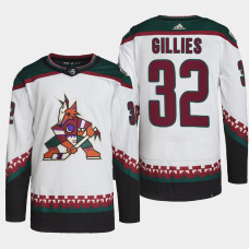 Jon Gillies #32 Arizona Coyotes White Jersey 2022 Primegreen Authentic Away