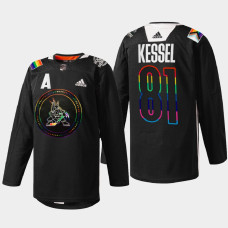 Phil Kessel Arizona Coyotes Pride Night 2022 Black #81 Jersey HockeyIsForEveryone