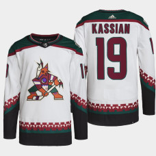 Arizona Coyotes Zack Kassian White Away Authentic Primegreen Jersey 2022