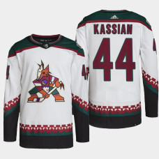 Arizona Coyotes Zack Kassian White Away Primegreen Authentic Jersey 2022