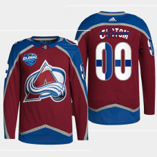 Colorado Avalanche 2022 NHL Global Series Burgundy Finland Edition Jersey Custom