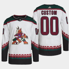 Arizona Coyotes Away White Primegreen Authentic Pro 2022 Jersey Custom