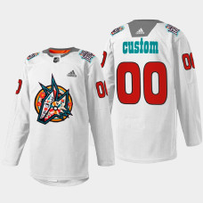 Arizona Coyotes Los Yotes Night White Warmup 2022 Jersey Custom