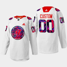 New Jersey Devils Gender Equality Night White Warm-up 2022 Jersey Custom