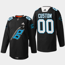 Carolina Hurricanes Panthers Night Black Warm-up sweater 2022 Jersey Custom