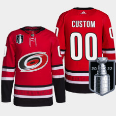 Carolina Hurricanes 2022 Stanley Cup Playoffs Red Authentic Pro Jersey Custom