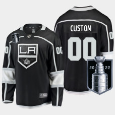 Los Angeles Kings 2022 Stanley Cup Playoffs Black Home Jersey Custom