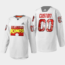 Los Angeles Kings Marvel Super Hero Night White Special Warmup 2022 Jersey Custom