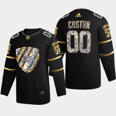 Florida Panthers Black Diamond Edition Jersey Custom With 2023 Stanley Cup Patch