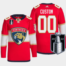 Florida Panthers 2022 Stanley Cup Playoffs Red Authentic Pro Jersey Custom