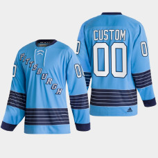 Pittsburgh Penguins Team Classics Blue Heritage 2022 Jersey Custom