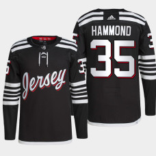 Andrew Hammond #35 New Jersey Devils Black Jersey 2022 Alternate Primegreen Authentic Pro