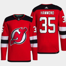 Andrew Hammond #35 New Jersey Devils Red Jersey 2022 Home Primegreen Authentic Pro