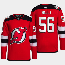 New Jersey Devils Erik Haula Red Home Primegreen Authentic Jersey 2022