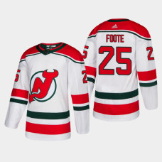 New Jersey Devils Nolan Foote #25 2021 Alternate Authentic White Jersey