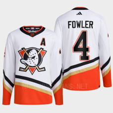 Anaheim Ducks 2022 Reverse Retro 2.0 Cam Fowler White Authentic Primegreen Jersey Men's