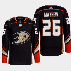 Anaheim Ducks Gerry Mayhew Black Primegreen Authentic Pro Home Jersey 2022