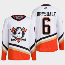 Anaheim Ducks 2022 Reverse Retro 2.0 Jamie Drysdale White Authentic Primegreen Jersey Men's