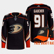 Nathan Gaucher Anaheim Ducks 2022 NHL Draft Red Jersey Authentic Primegreen Home