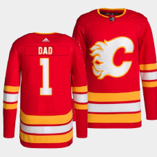 2022 Fathers Day Gift Calgary Flames Red Greatest Dad Jersey Primegreen