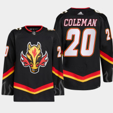 Blake Coleman #20 Calgary Flames Black Jersey 2022-23 Blasty Alternate Primegreen