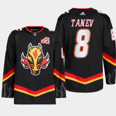 Christopher Tanev #8 Calgary Flames Black Jersey 2022-23 Blasty Alternate Primegreen