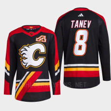 Christopher Tanev Reverse Retro 2.0 2022 Calgary Flames Black Jersey Authentic Primegreen #8