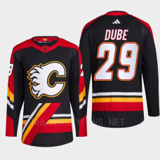 Dillon Dube Reverse Retro 2.0 2022 Calgary Flames Black Jersey Authentic Primegreen #29