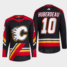 Jonathan Huberdeau Reverse Retro 2.0 2022 Calgary Flames Black Jersey Authentic Primegreen #10