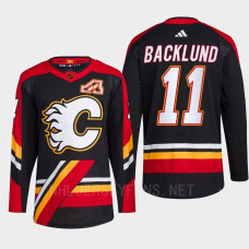 Mikael Backlund Reverse Retro 2.0 2022 Calgary Flames Black Jersey Authentic Primegreen #11