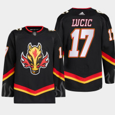 Milan Lucic #17 Calgary Flames Black Jersey 2022-23 Blasty Alternate Primegreen