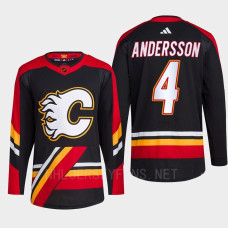 Rasmus Andersson Reverse Retro 2.0 2022 Calgary Flames Black Jersey Authentic Primegreen #4