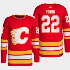 Topi Ronni Calgary Flames 2022 NHL Draft Red Jersey Authentic Primegreen Home