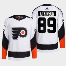 Philadelphia Flyers 2022 Reverse Retro 2.0 Cam Atkinson White Authentic Primegreen Jersey Men's