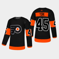 Philadelphia Flyers Cam York #45 2021 Alternate Authentic Black Jersey