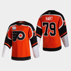 Philadelphia Flyers Carter Hart #79 2021 Lake Tahoe Outdoor Games Authentic Patch Orange Jersey