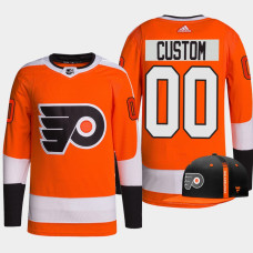 Philadelphia Flyers 2022 NHL Draft First Round Pick Orange Custom Jersey